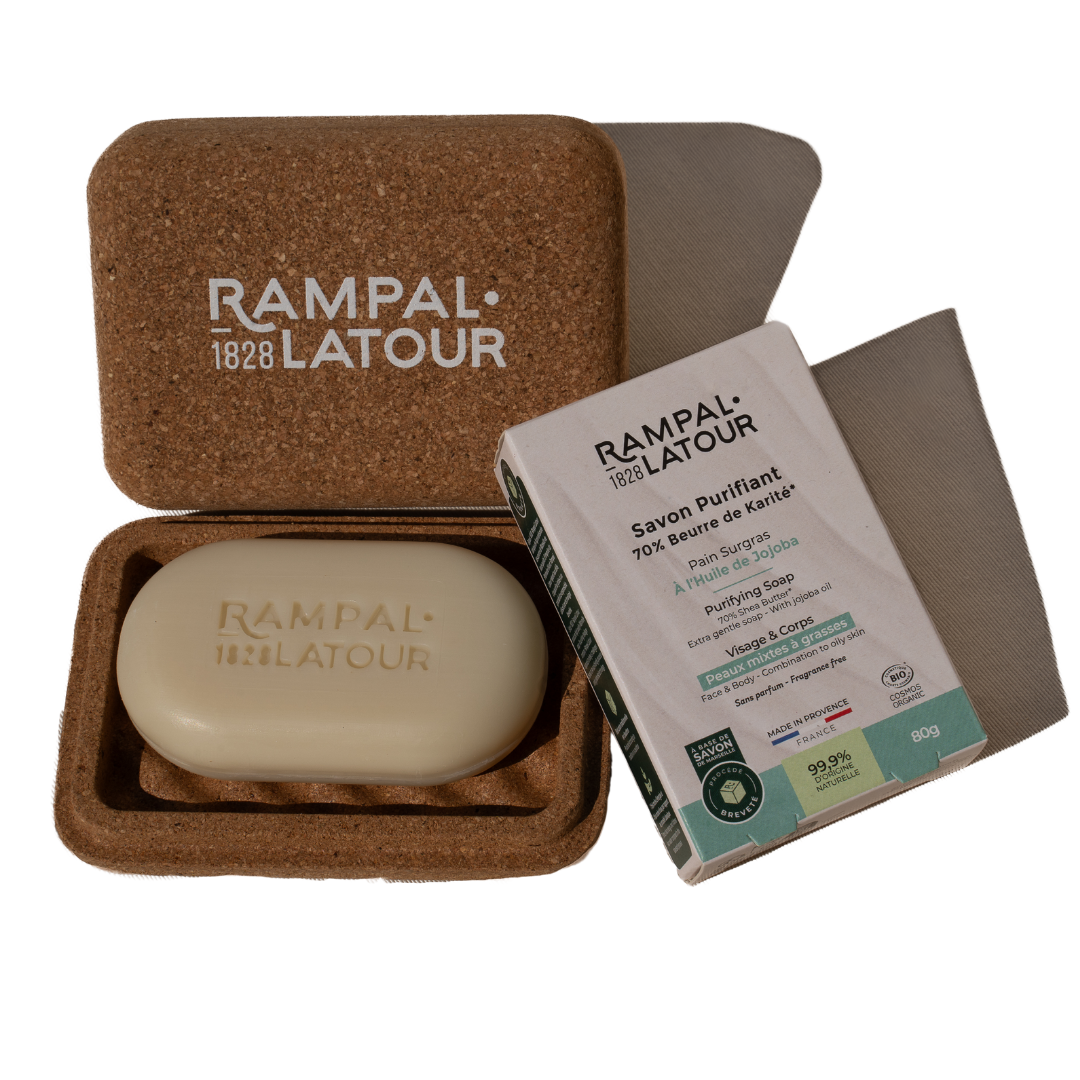 Porte-savon rectangulaire en liège
