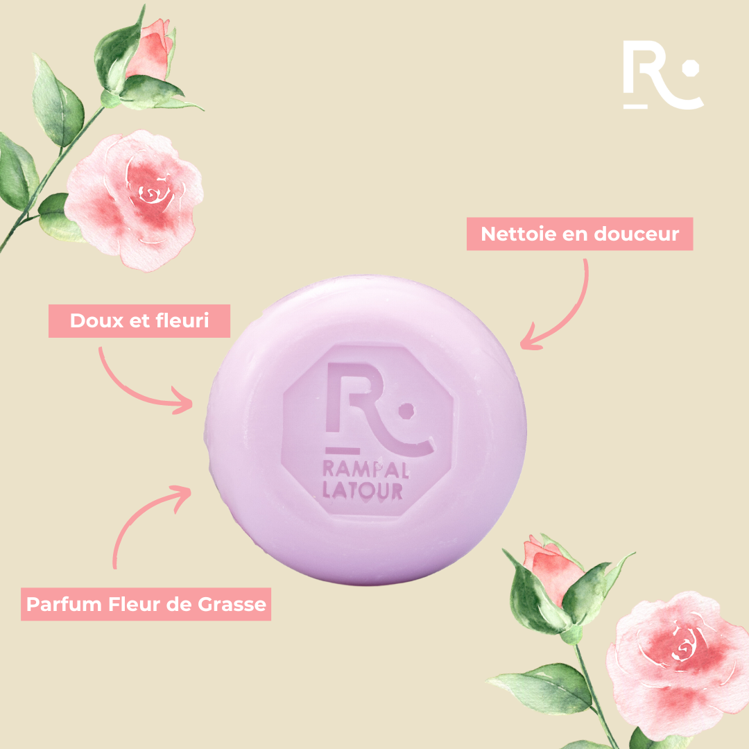 Savon surgras en coffret Rose de Grasse 125g