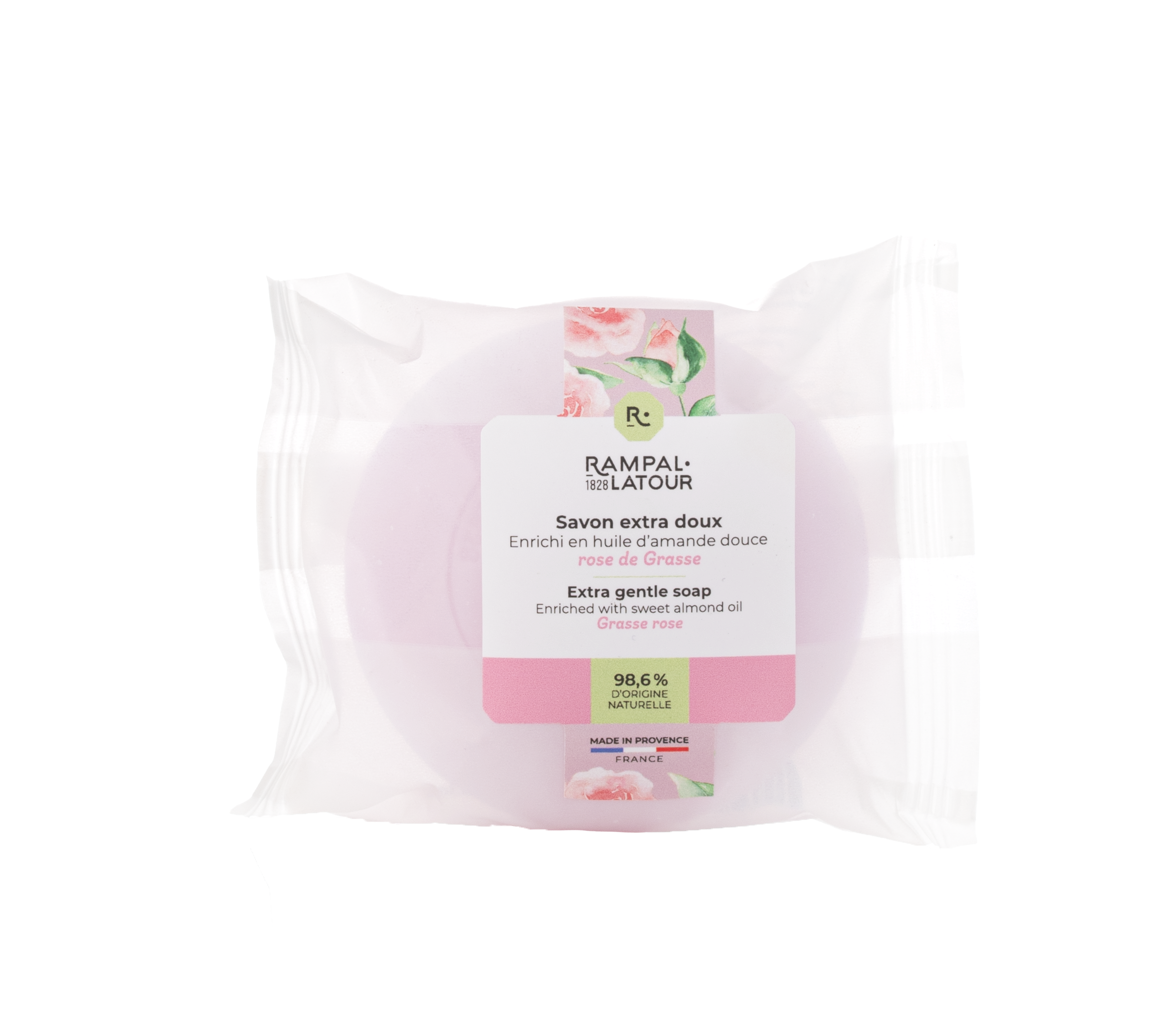 Savon surgras Rose de Grasse 100g