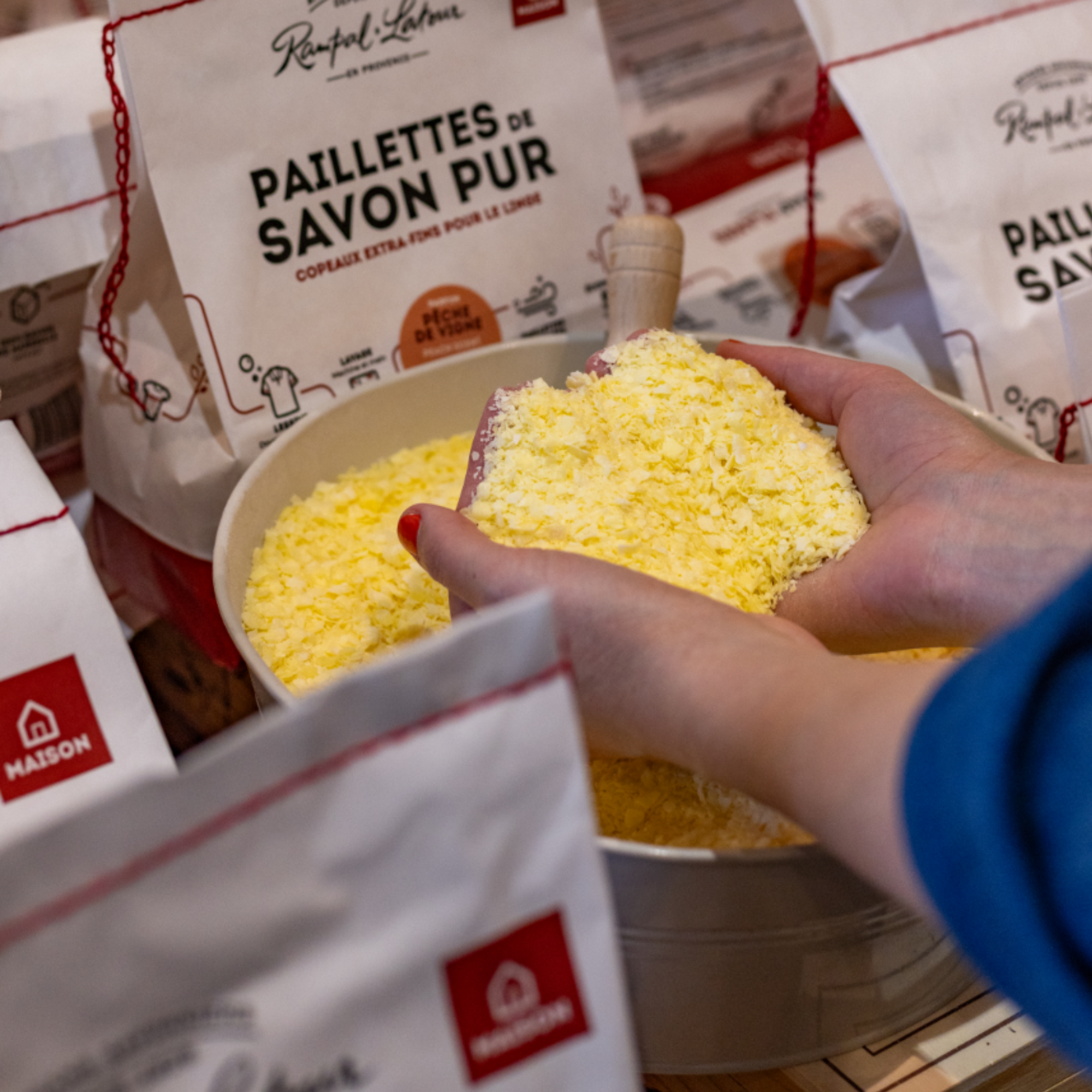 Paillettes de savon pur pour le linge Pêche 750g