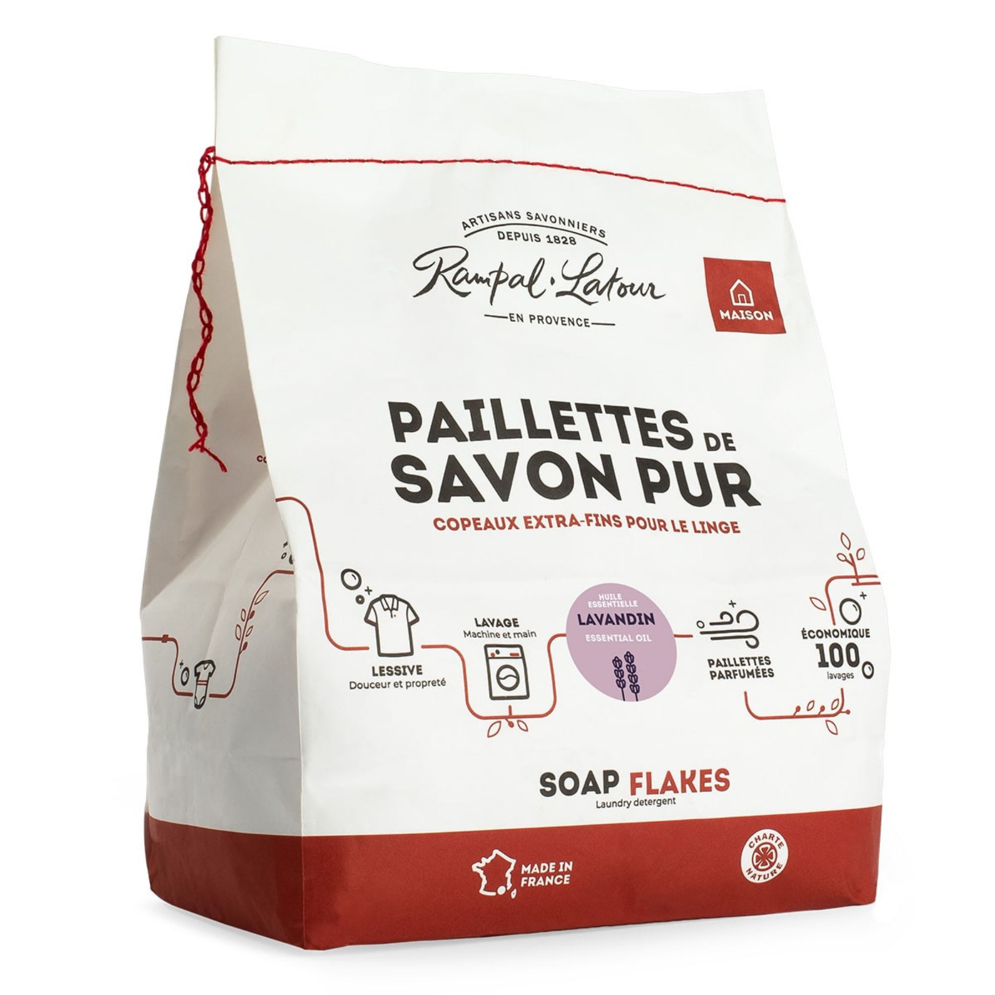 Paillettes de savon pur pour le linge Lavandin 750g