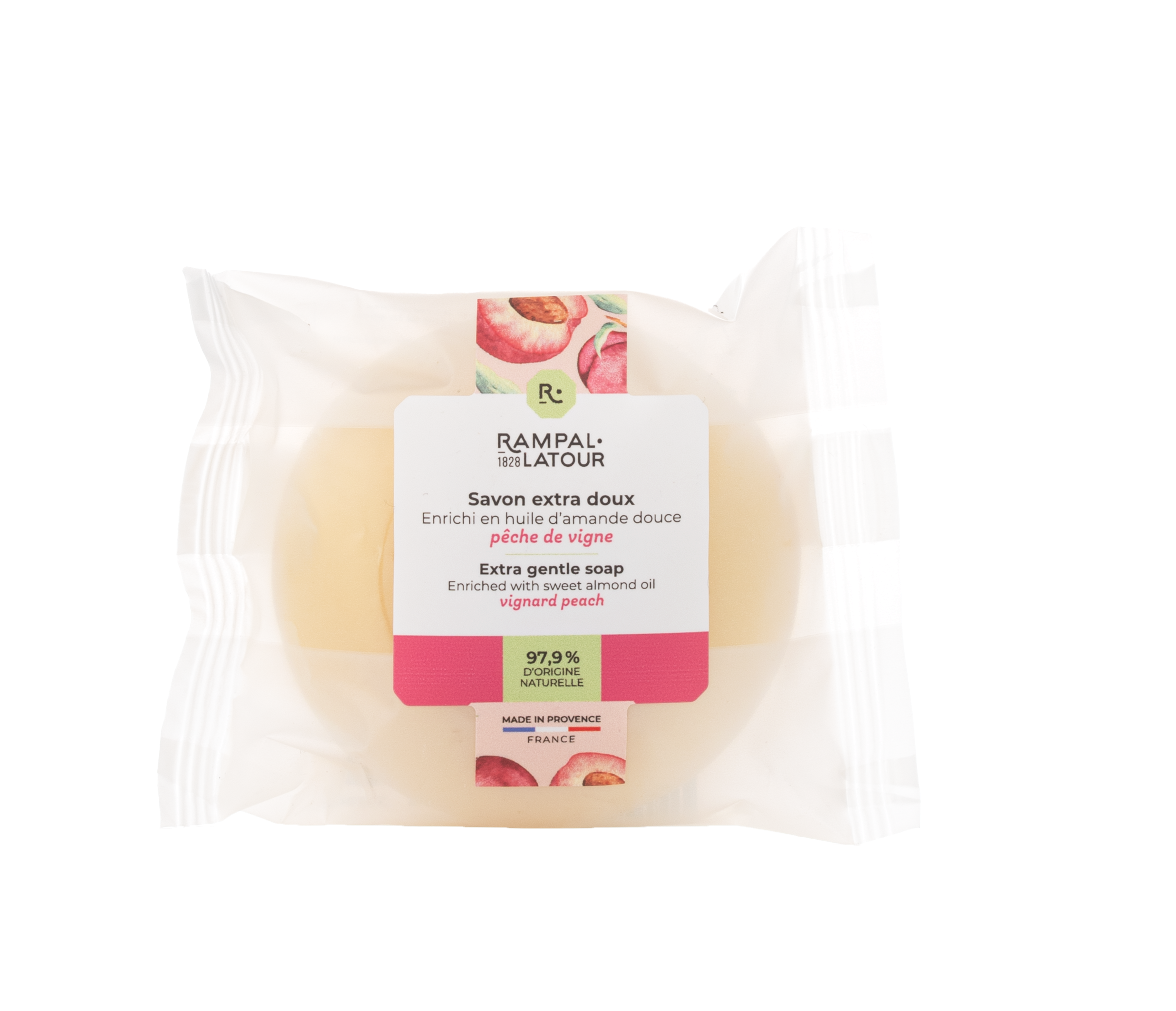 Savon surgras Pêche de vigne 100g