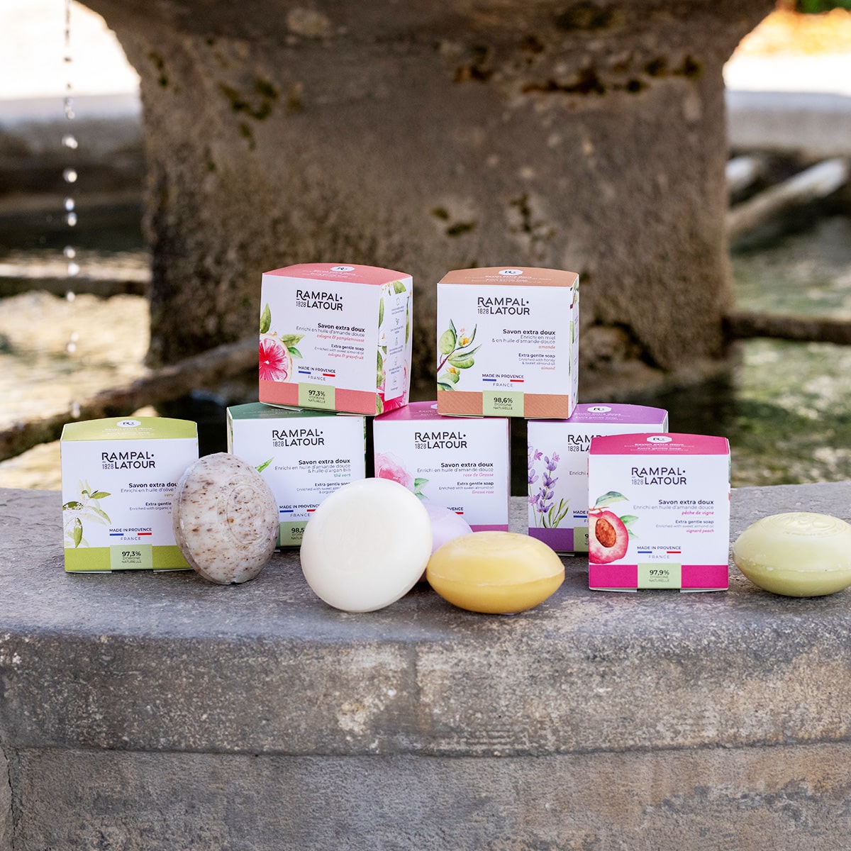 Savon surgras en coffret Rose de Grasse 150g