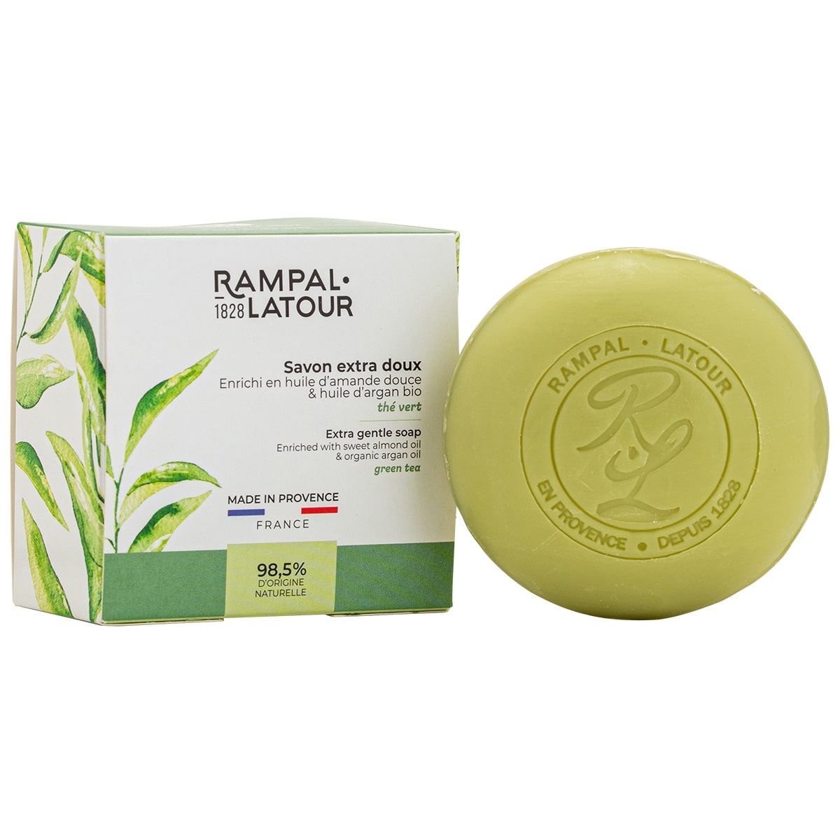 Savon surgras en coffret Thé vert 150g