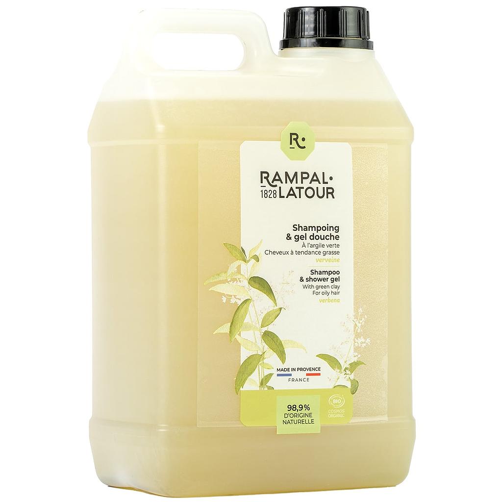 Shampoing douche certifié bio Argile-Verveine 3L - Cosmos Organic