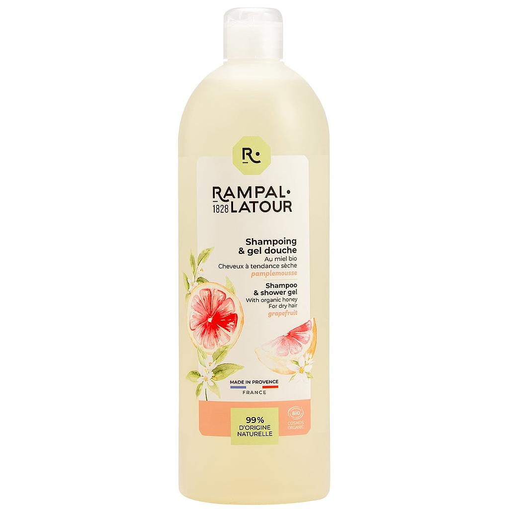 Shampoing douche certifié bio Pamplemousse 1L - Cosmos Organic