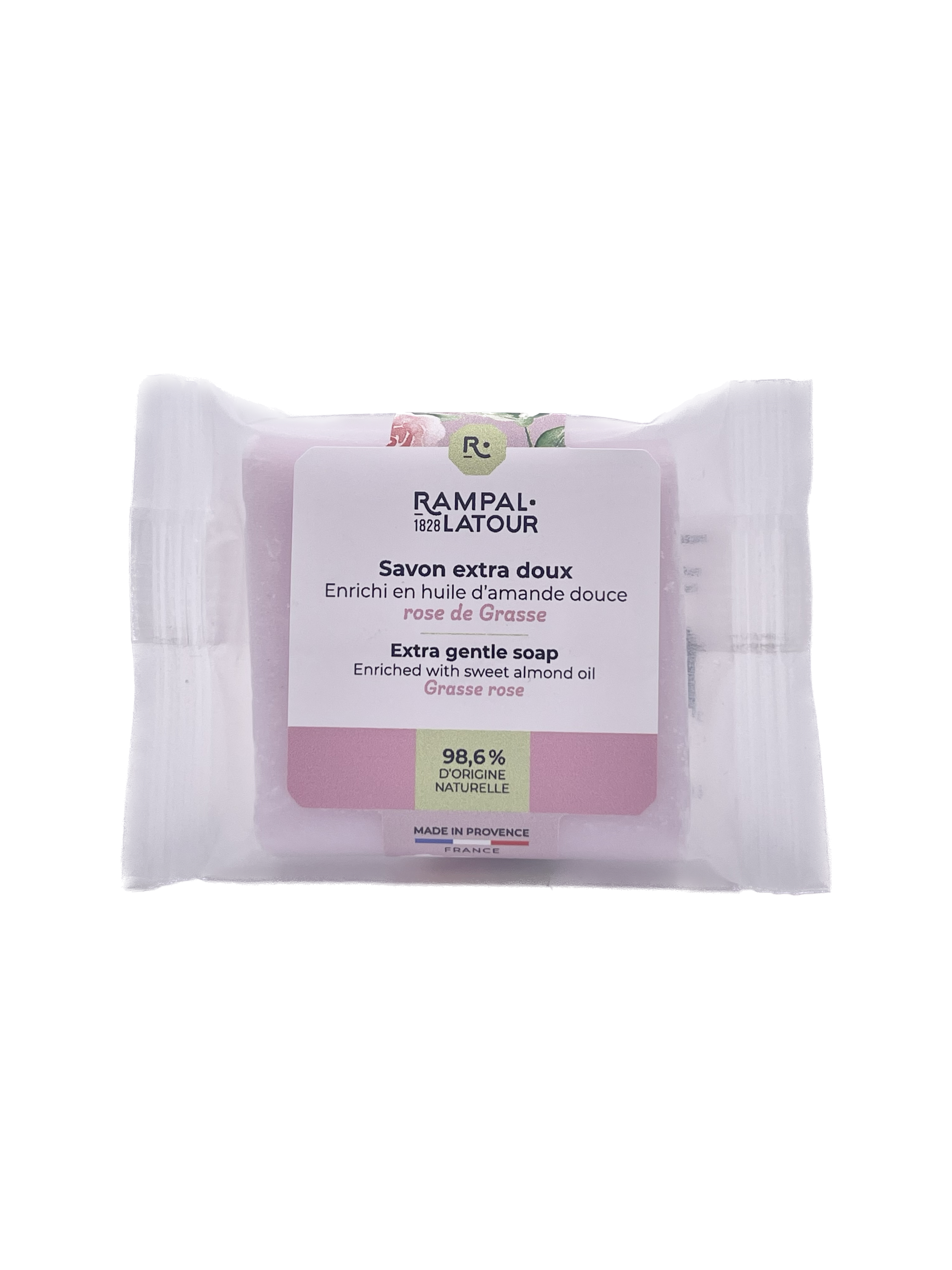 Mini savon surgras Rose de Grasse 25g