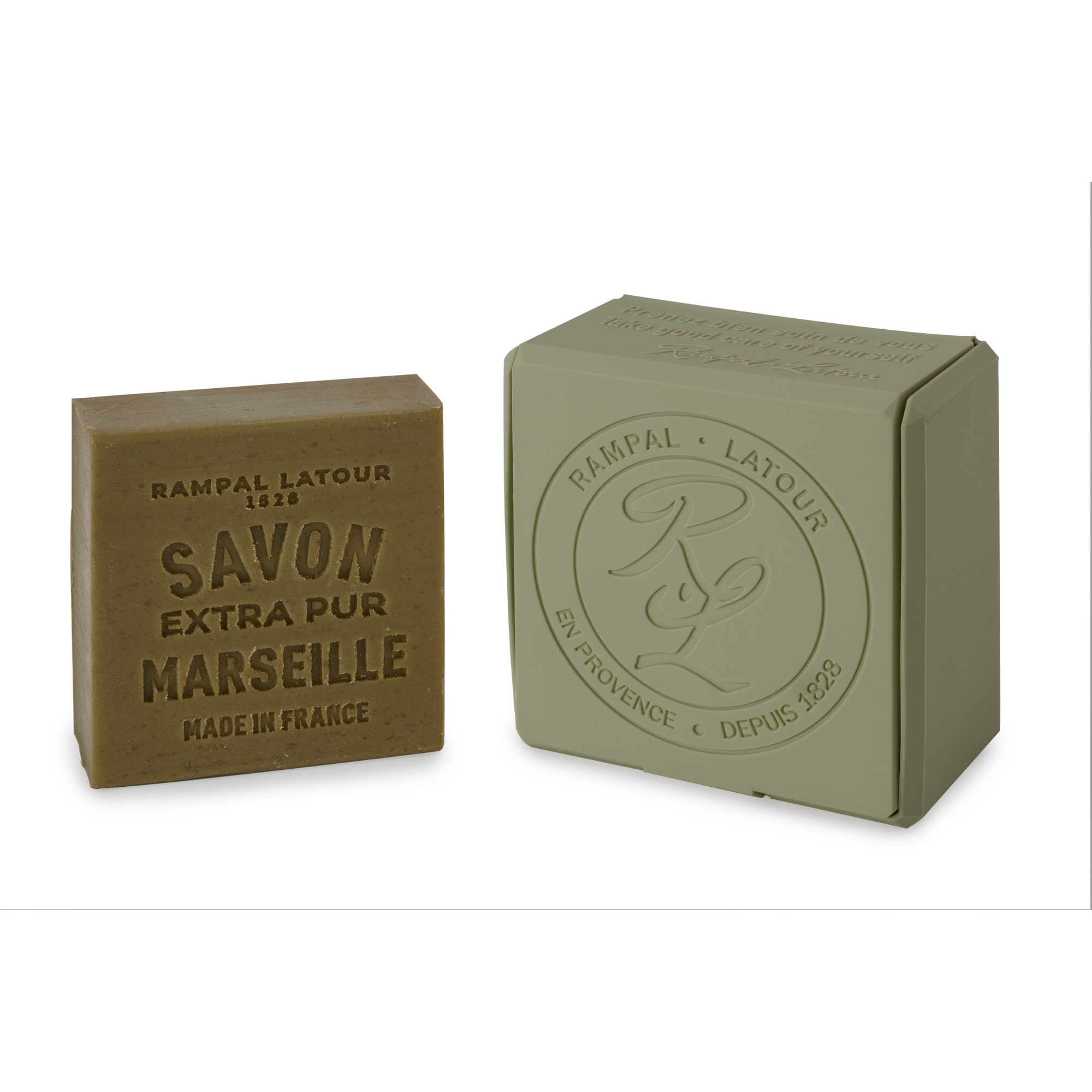 Porte savon pour savon de Marseille 150g Vert feuille