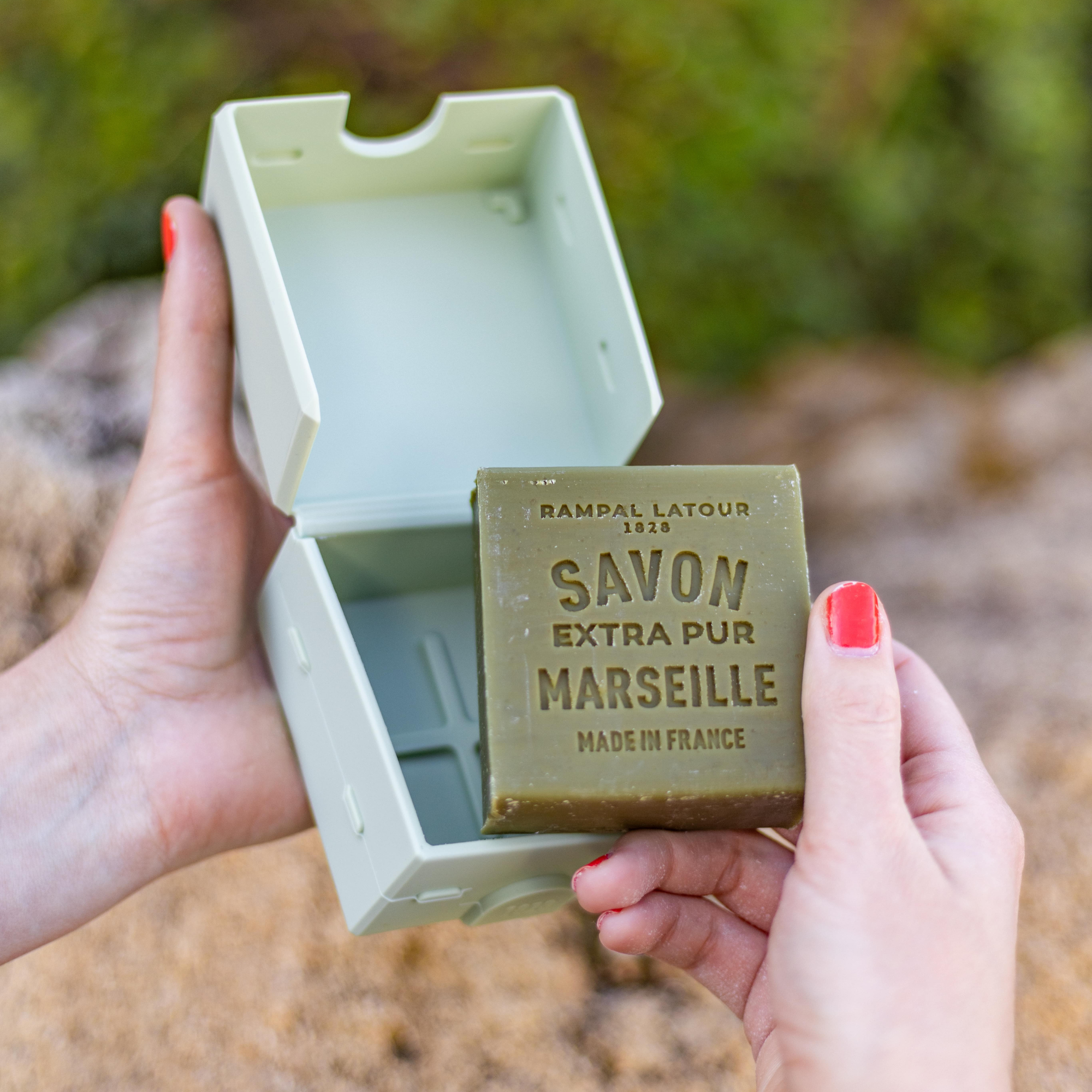 Porte savon pour savon de Marseille 150g Vert feuille