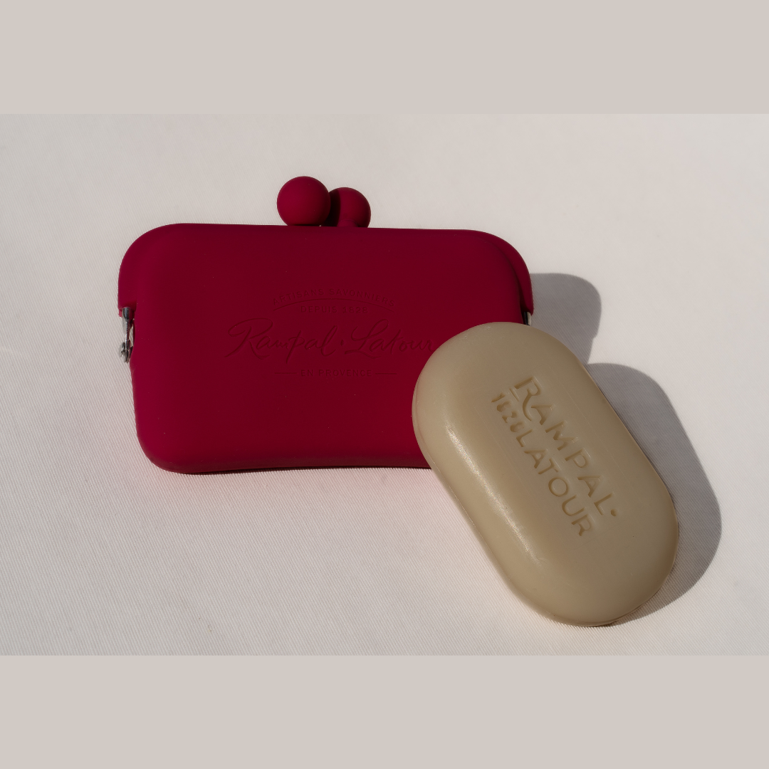 Porte savon pour savon rectangulaire 100g Magenta