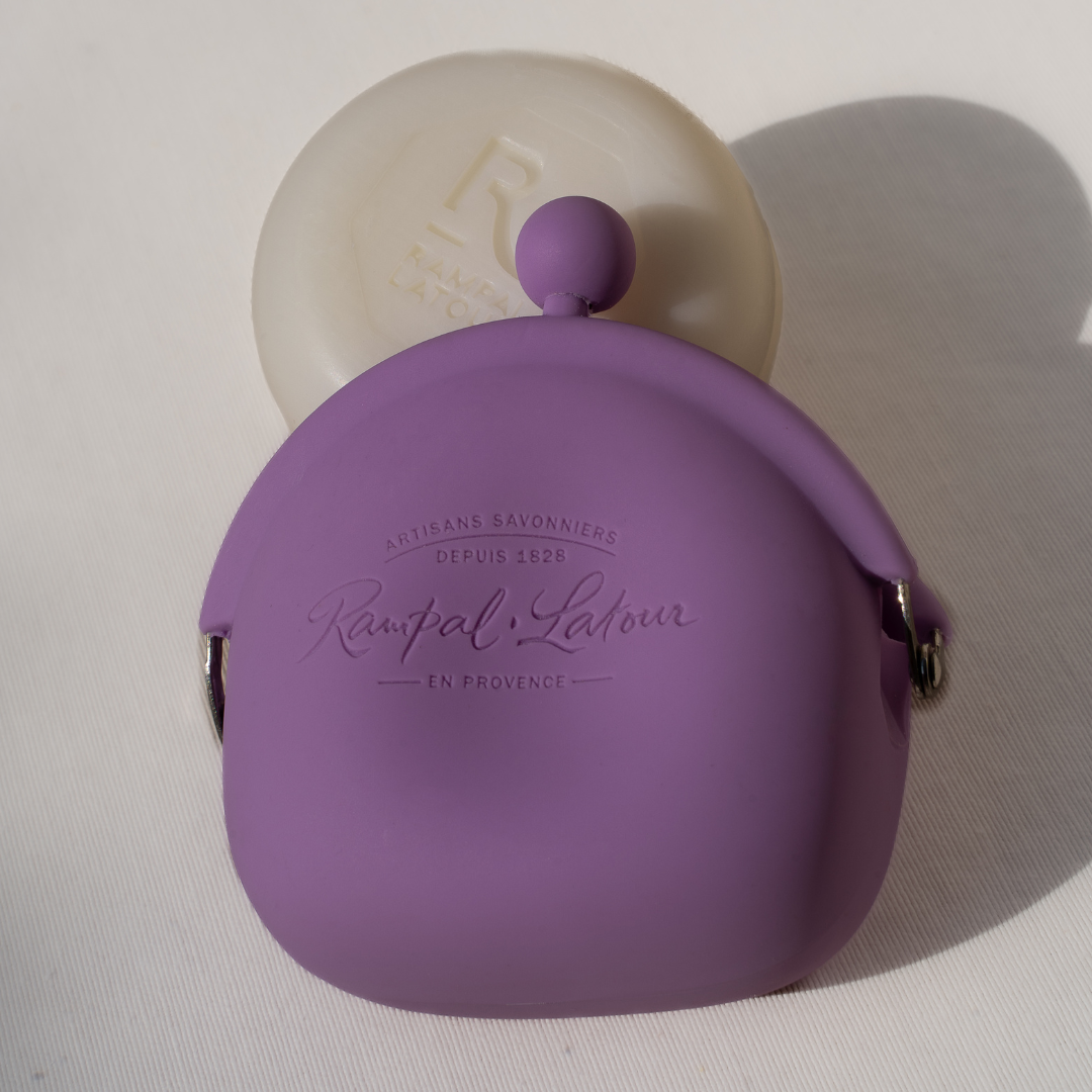 Porte savon pour savon rond 100g Violet