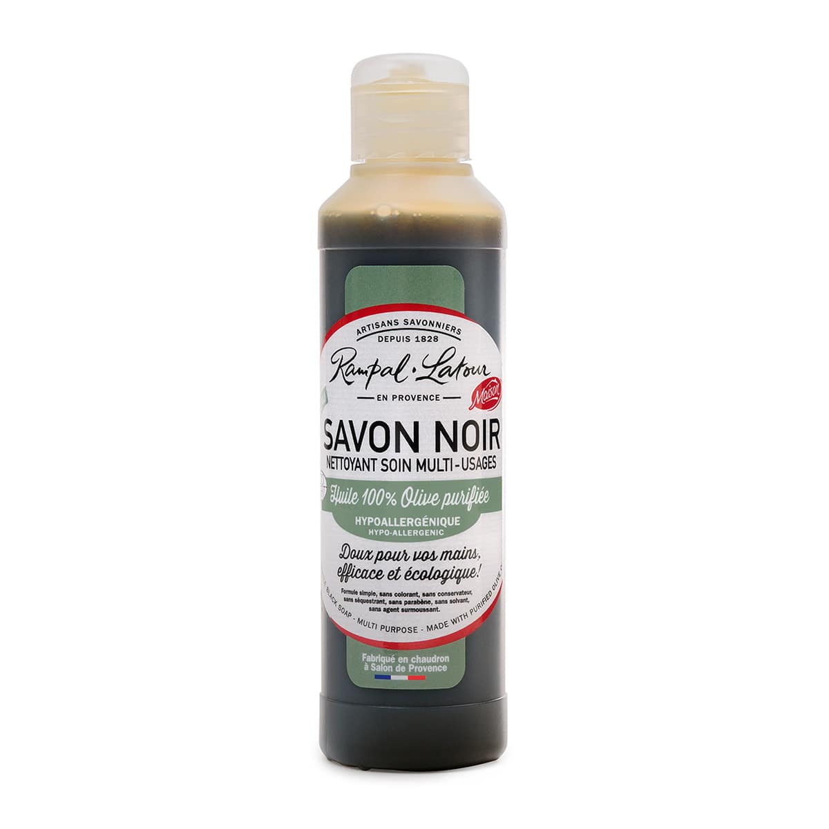 Savon noir à l'huile d'olive 250ml - Ecodétergent