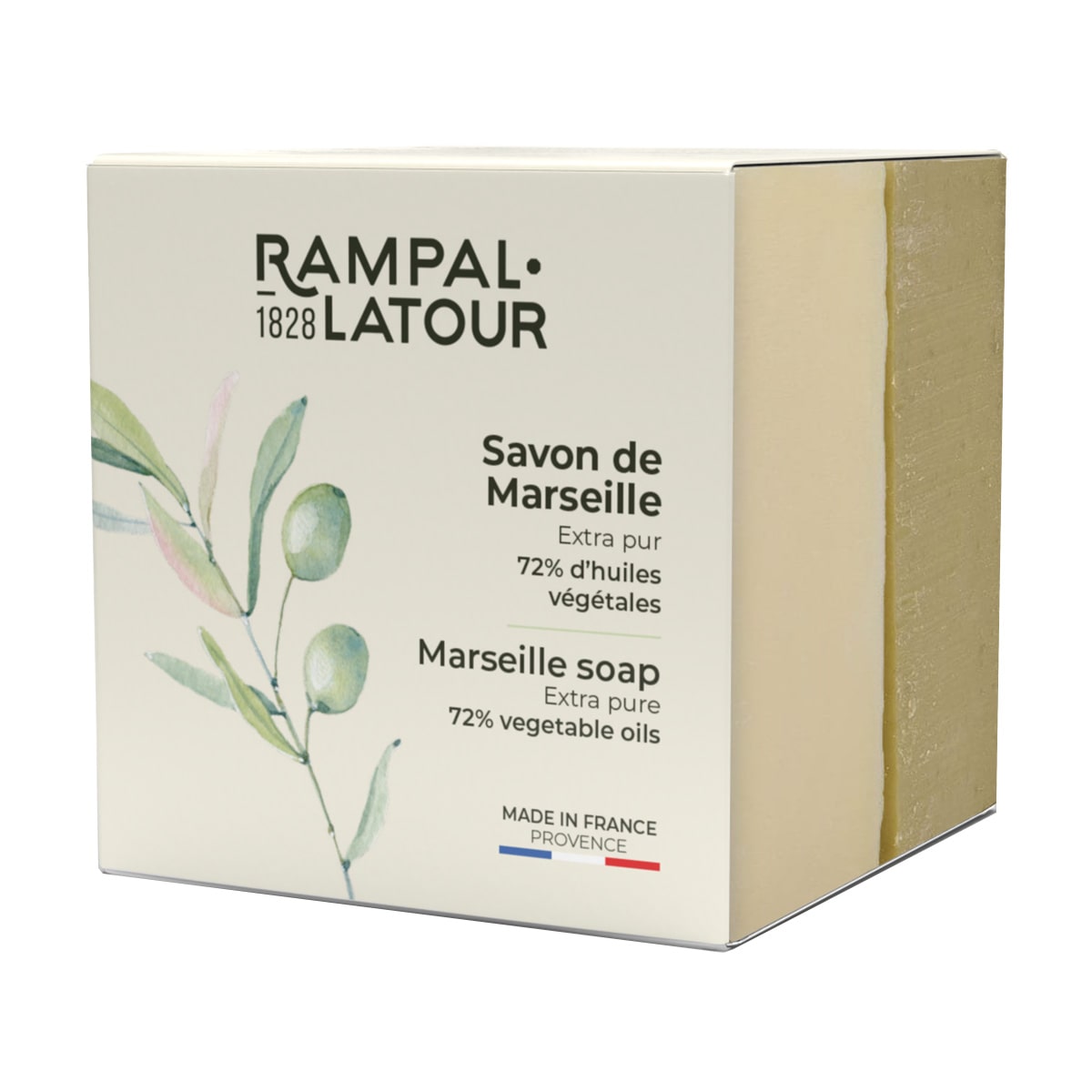 Duo de savon de Marseille à l'huile d'olive et aux huiles végétales - Cosmos Natural